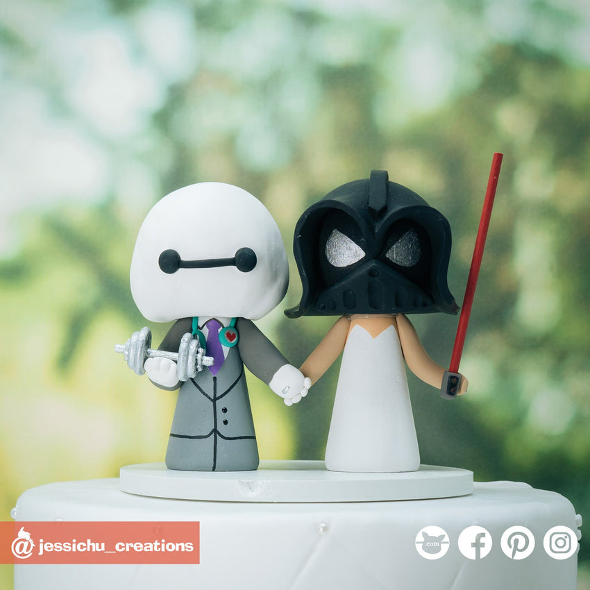 star wars wedding cake toppers