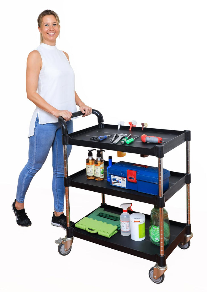 luxor 2 shelf heavy-duty cart