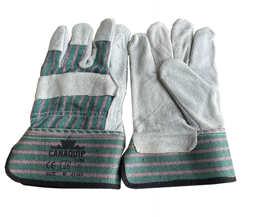 Canaquip Cow Split Leather Gloves (M/L/XL) - CSL321 - 12 pair/bag
