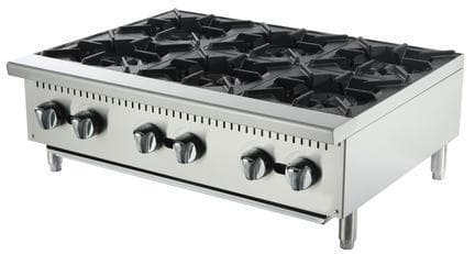 Omega ATHP-36-6 Natural Gas/Propane 6 Burner Hot Plate ...