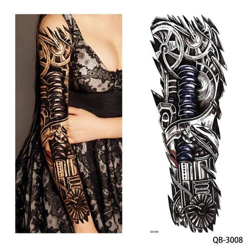 1 Piece Water Transfer Temporary Tattoo Full Arm Ondecal