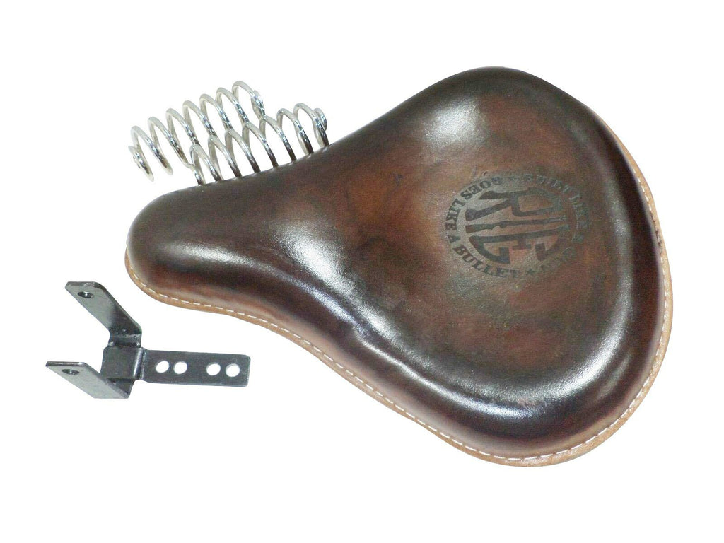 Royal Enfield Classic 350cc 500cc Front Leather Seat Brown Royal Spares