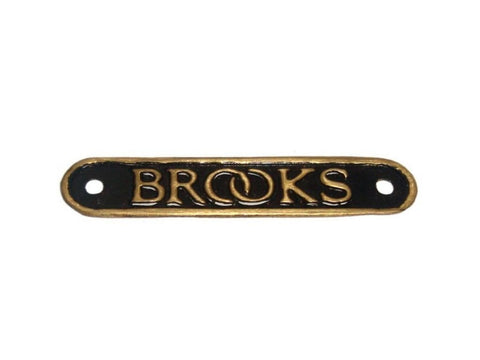 Vintage Rare Brooks Saddle Badge Brass 