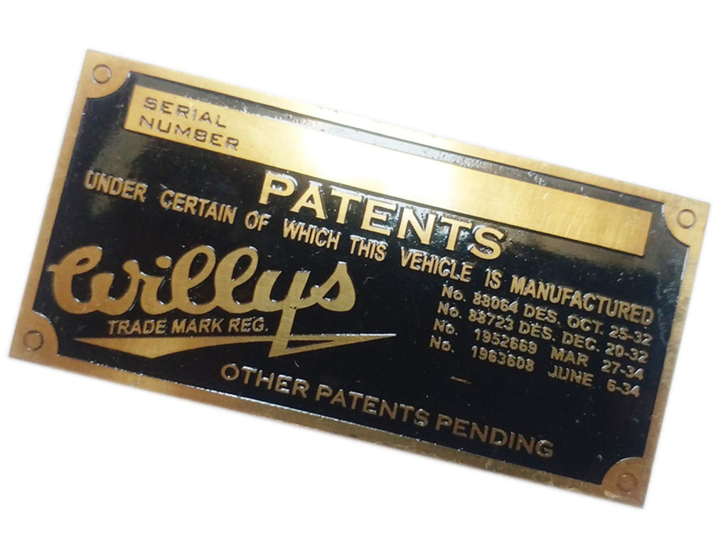 willys jeep serial numbers