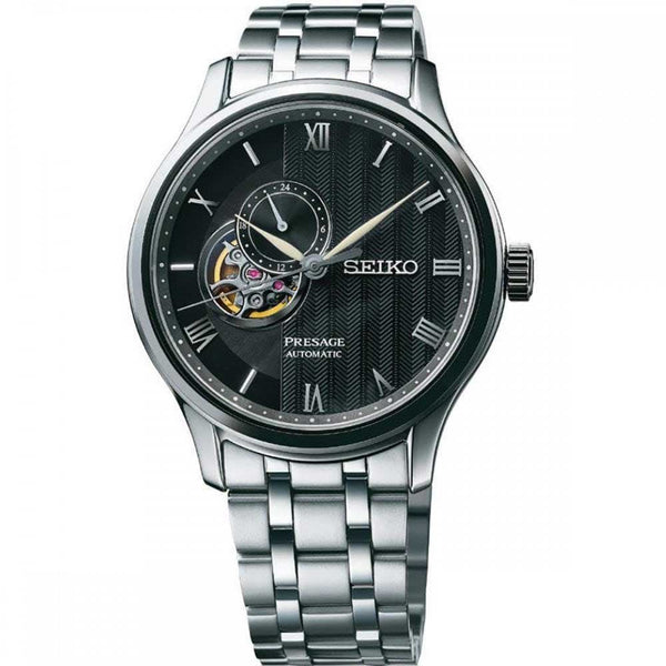 Seiko SSA377J1 Presage 'Zen Garden' Open Heart (Black) – Watch Wonderland