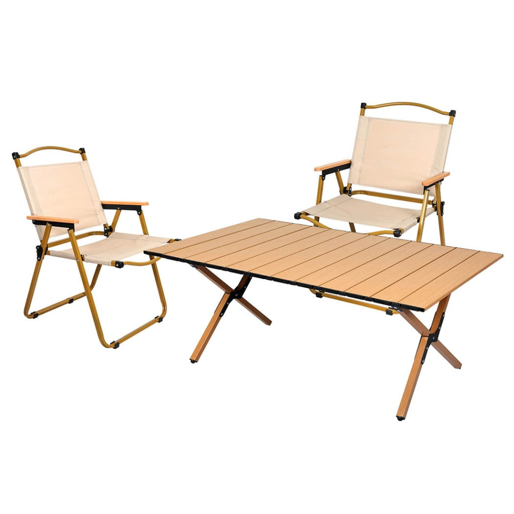 Momentous Living - Levede Folding Camping Table Chair Set Portable ...