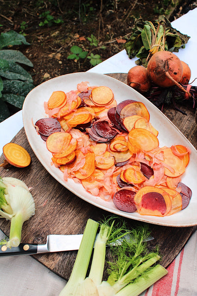 Beetroot salad with raspberry & chilli vinegar