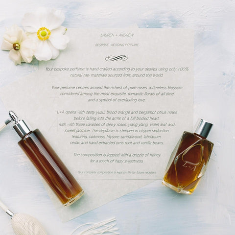 Bespoke Wedding Perfume by GATHER natural perfume