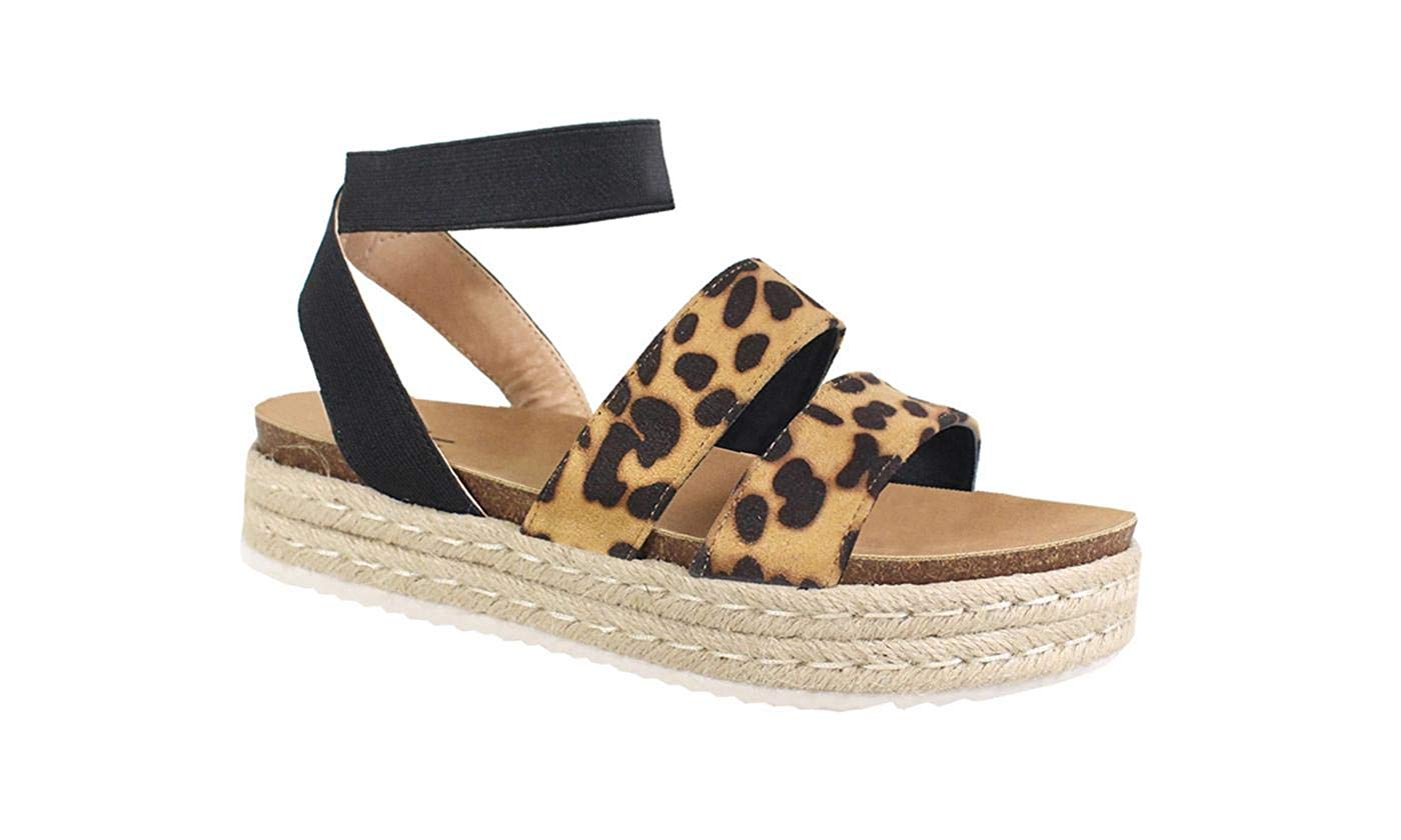 yoki leopard sandals