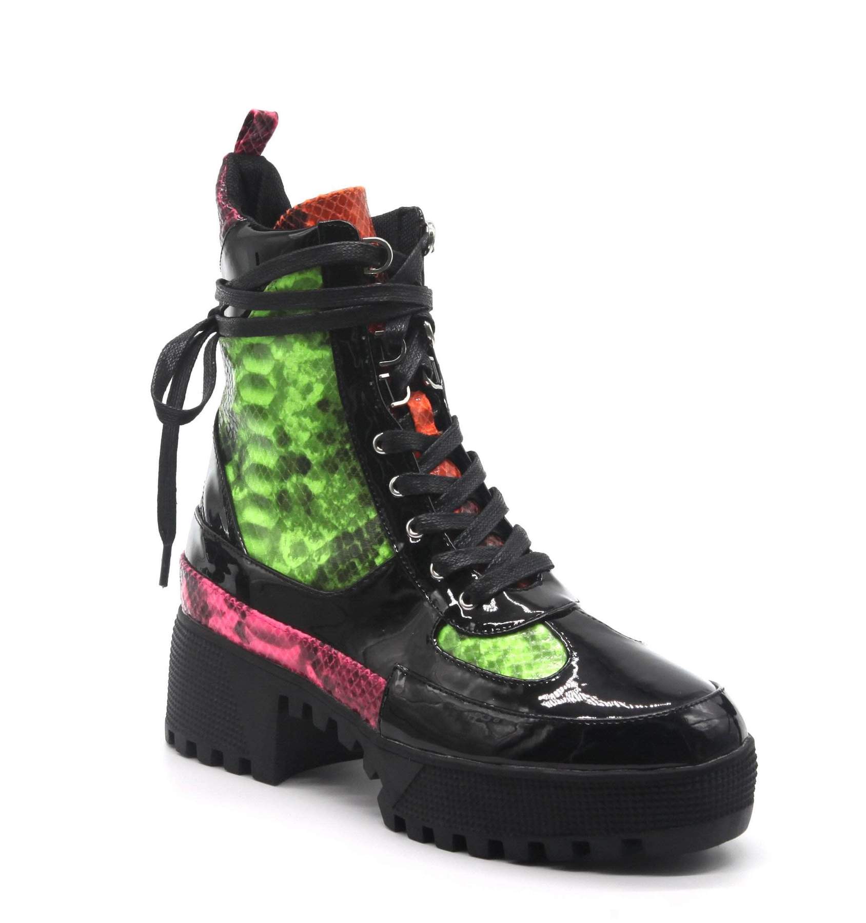 neon color boots