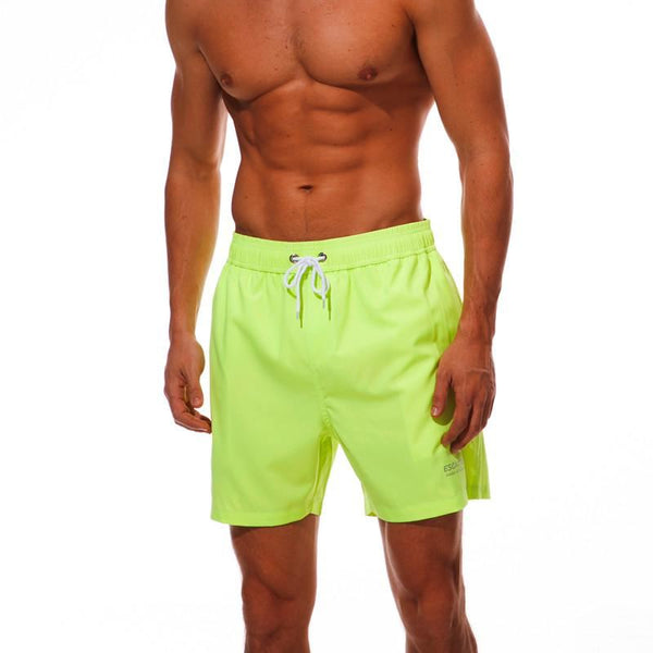 mens neon green swim trunks