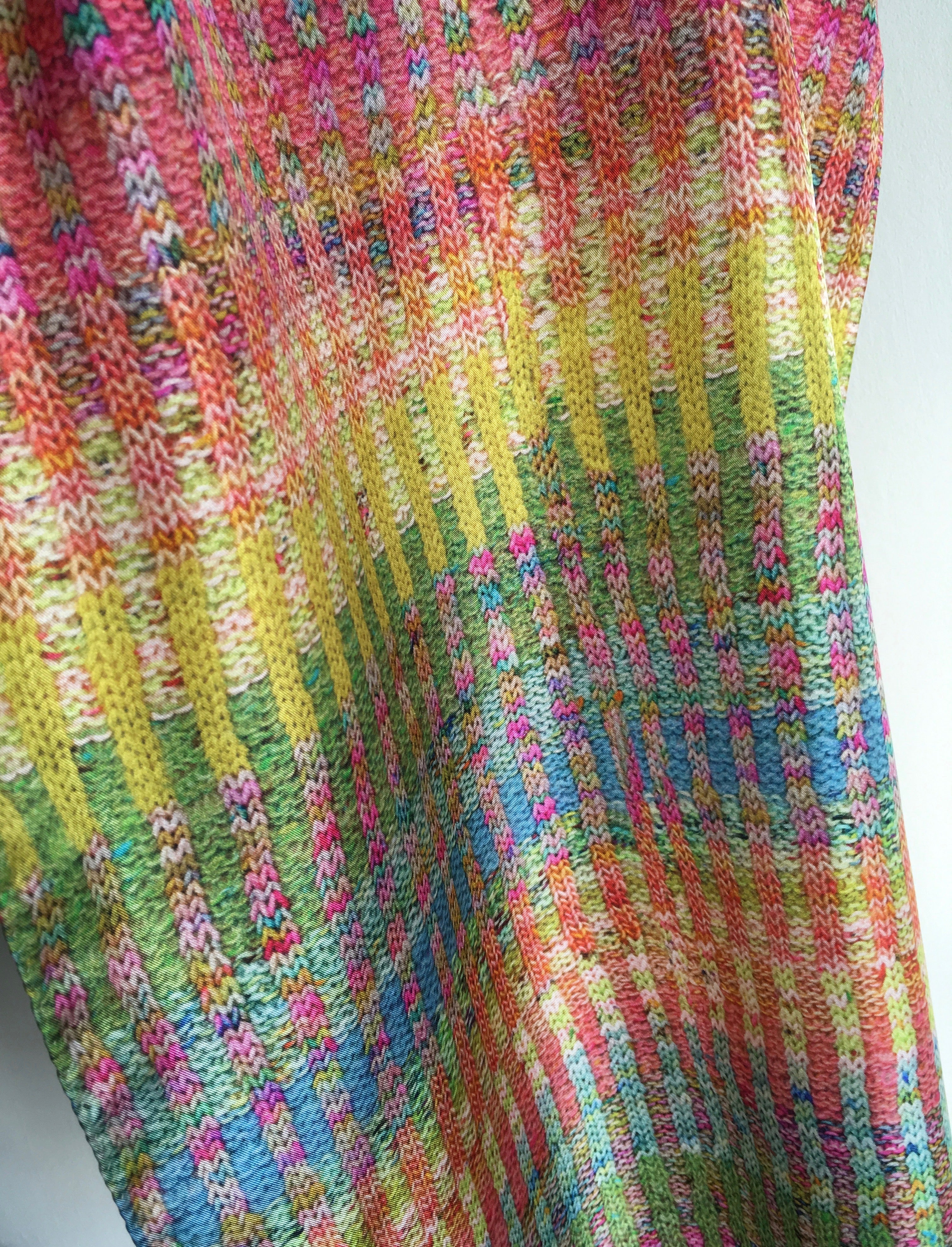 knitted silk scarf