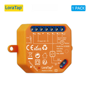 LoraTap 300W Plastic Smart ZigBee Roller Shutter Curtain Switch - JDStore Tech
