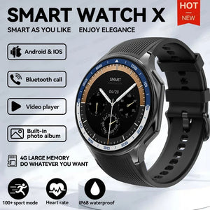Silica Gel Smart Bluetooth Voice Support Round Sports Watch - JDStore Tech