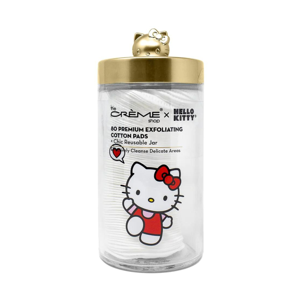 The Crème Shop Hello Kitty Chic Reusable Jar+Precision Cotton Swabs