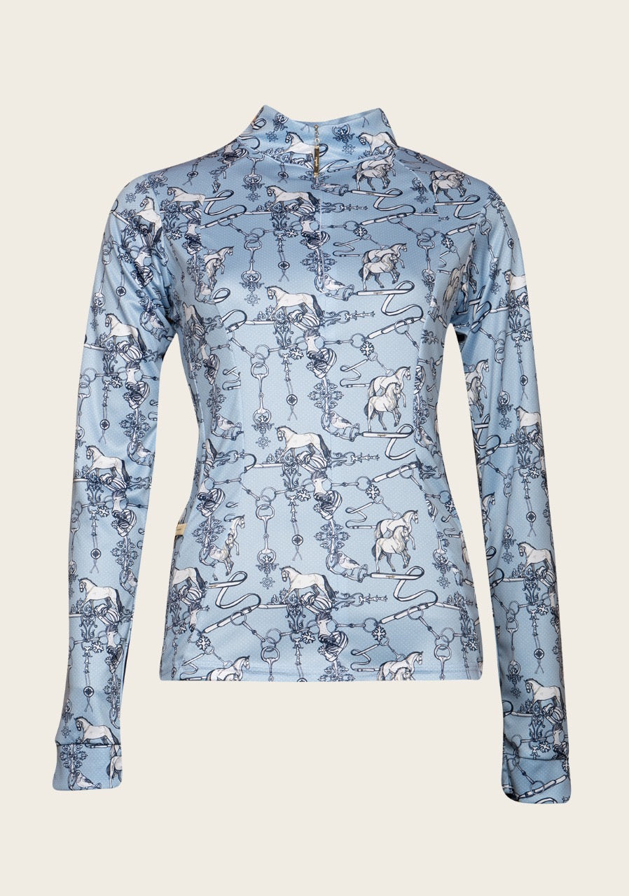 Geliefde Discrepantie Adviseren Espoir Esprit Collection Sky Blue Carnival UV Protective Shirt - Somerset  Equestrian Trading