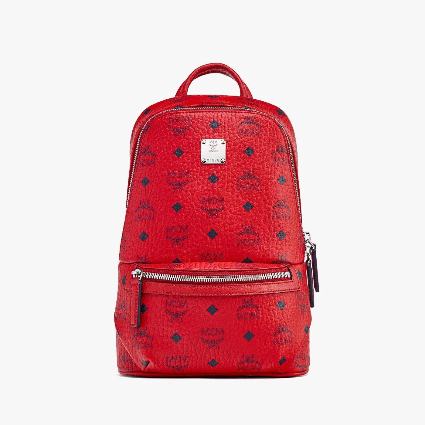 Medium Aren Top-Zip Shopper in Visetos Red