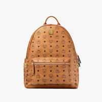 MCM Medium Stark Backpack in Visetos and Nappa Leather –