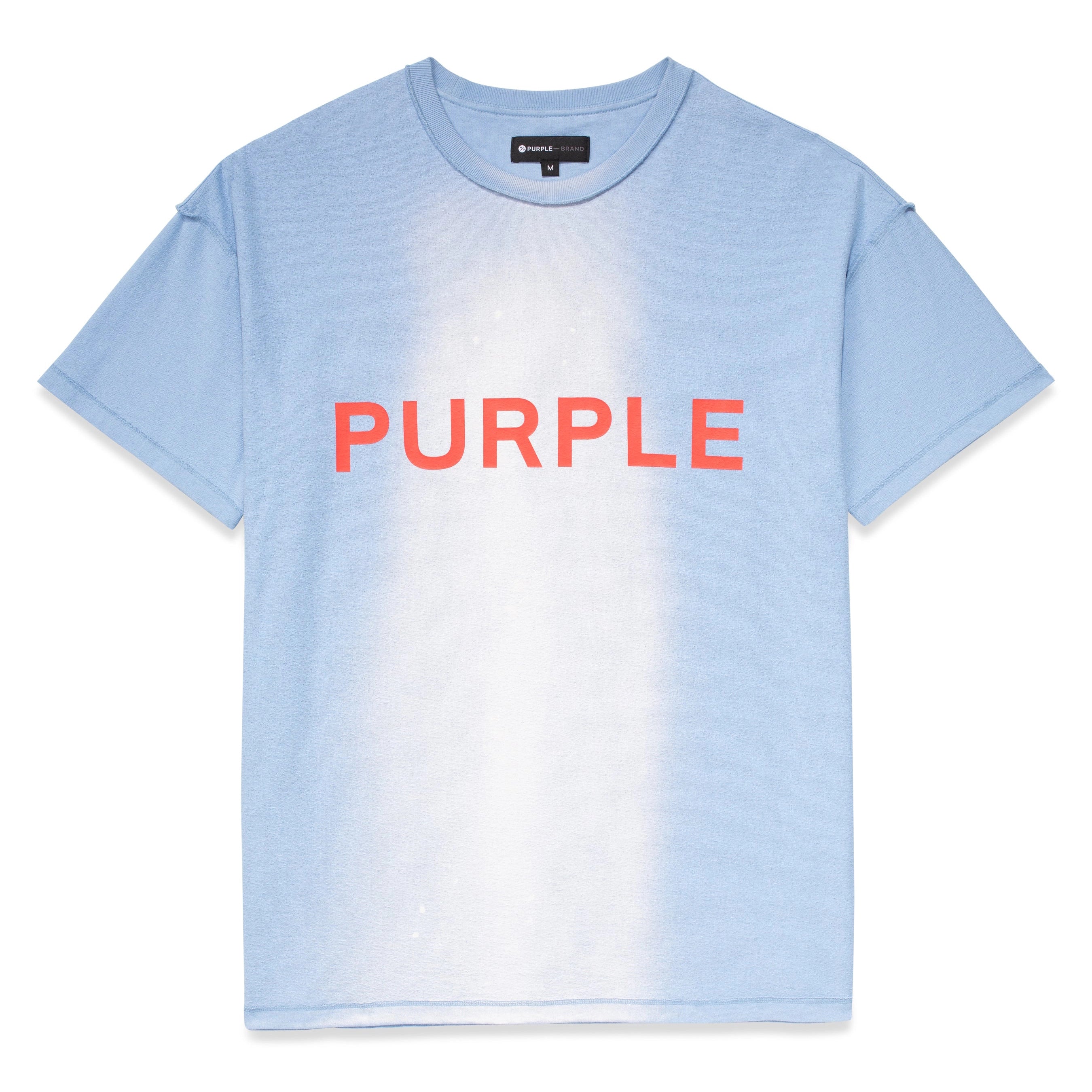 Metro Fusion - Purple Brand Core Big Placid Blue Relaxed Fit T-Shirt -  Men's T-Shirts