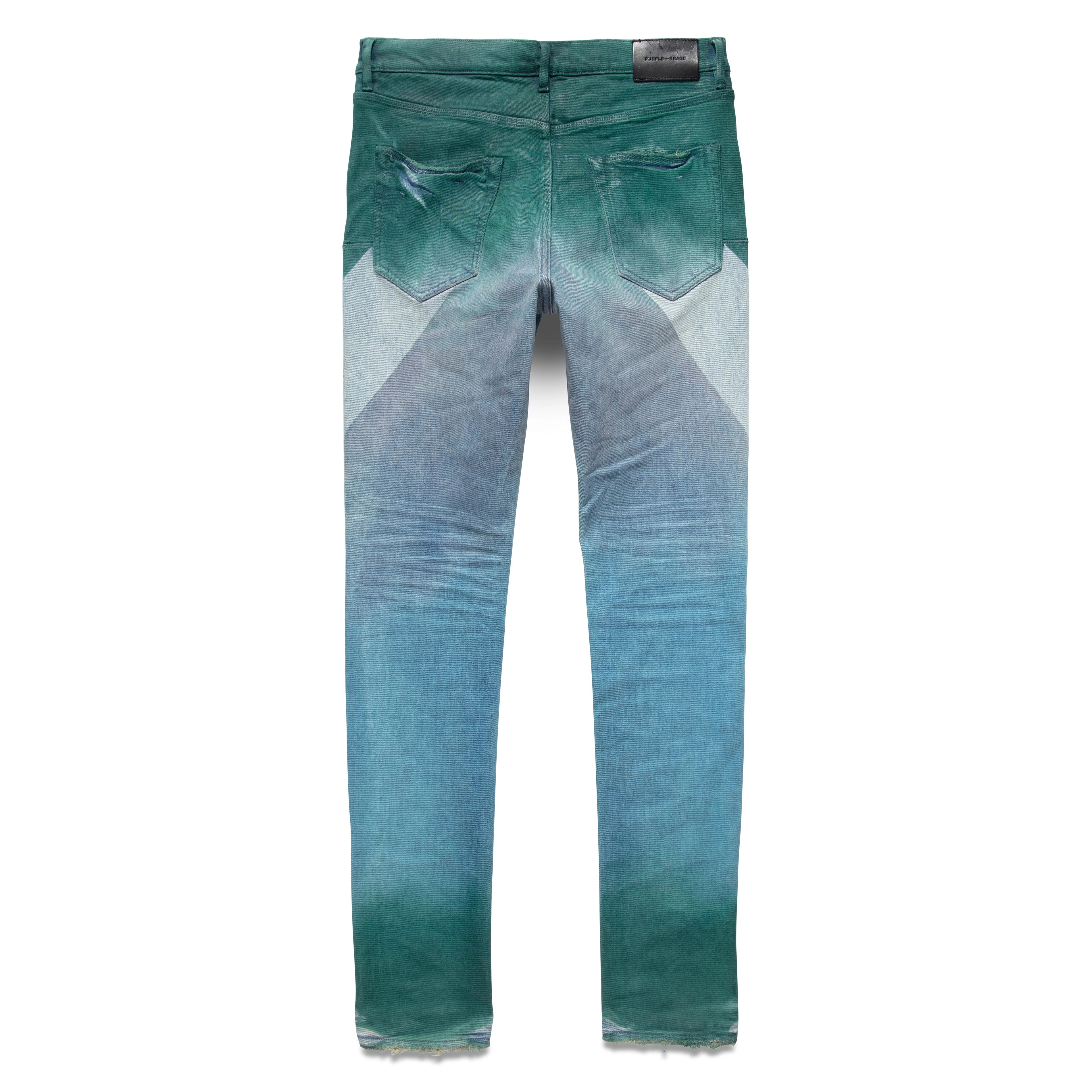 Purple Brand Light Blue Skinny Jeans With Rips Detail In Stretch Cotton  Denim Man for Men