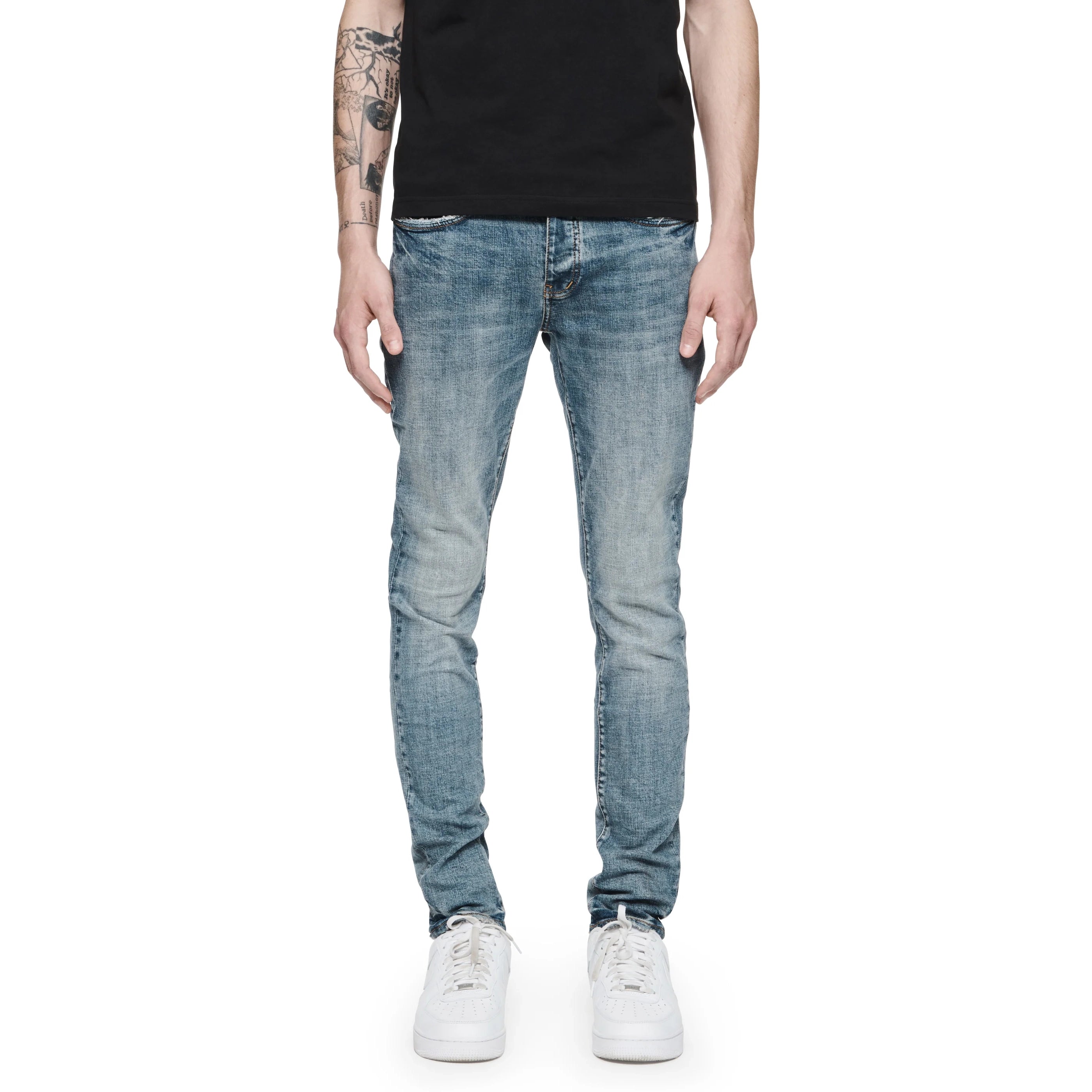 Buy PURPLE BRAND Low Rise Skinny Jeans 'Light Indigo' - P001 LIVI122