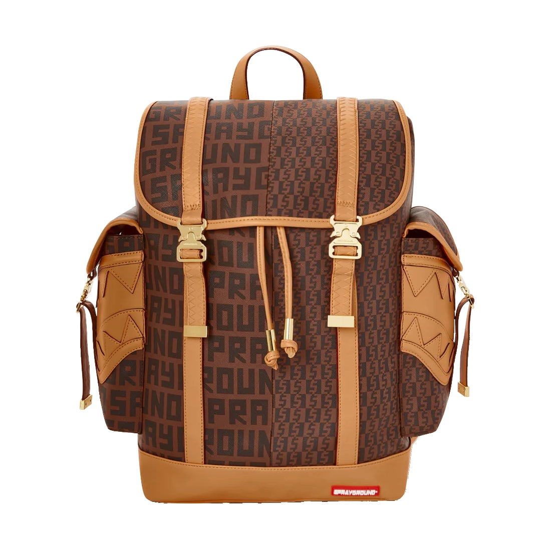 sprayground backpack brown