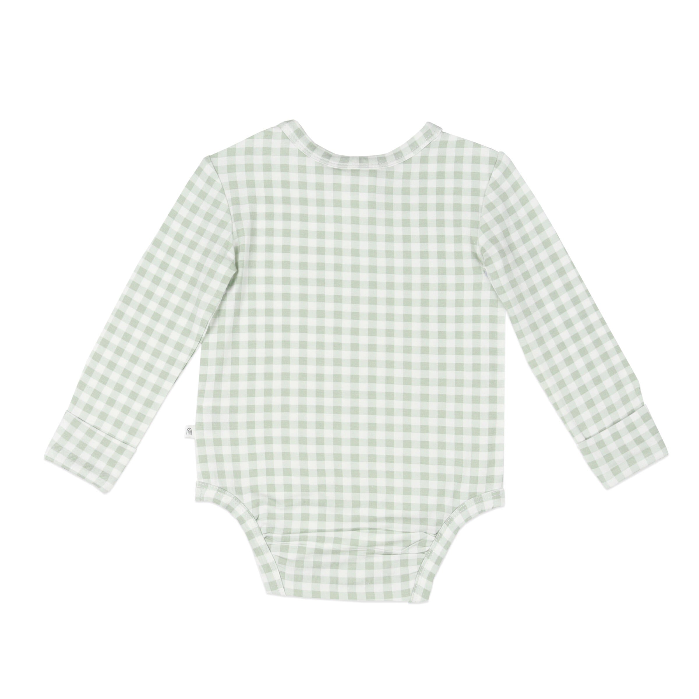 KYND Long Sleeve Bodysuit | Sage Gingham