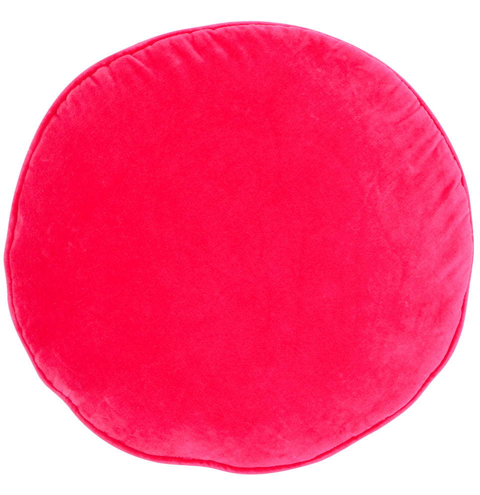 pink round pillow