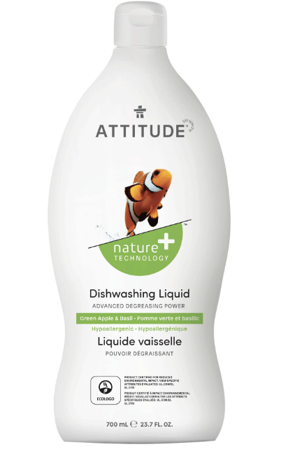 Attitude Living-Dishwashing Liquid-Vegan, Cruelty Free and PETA Certified