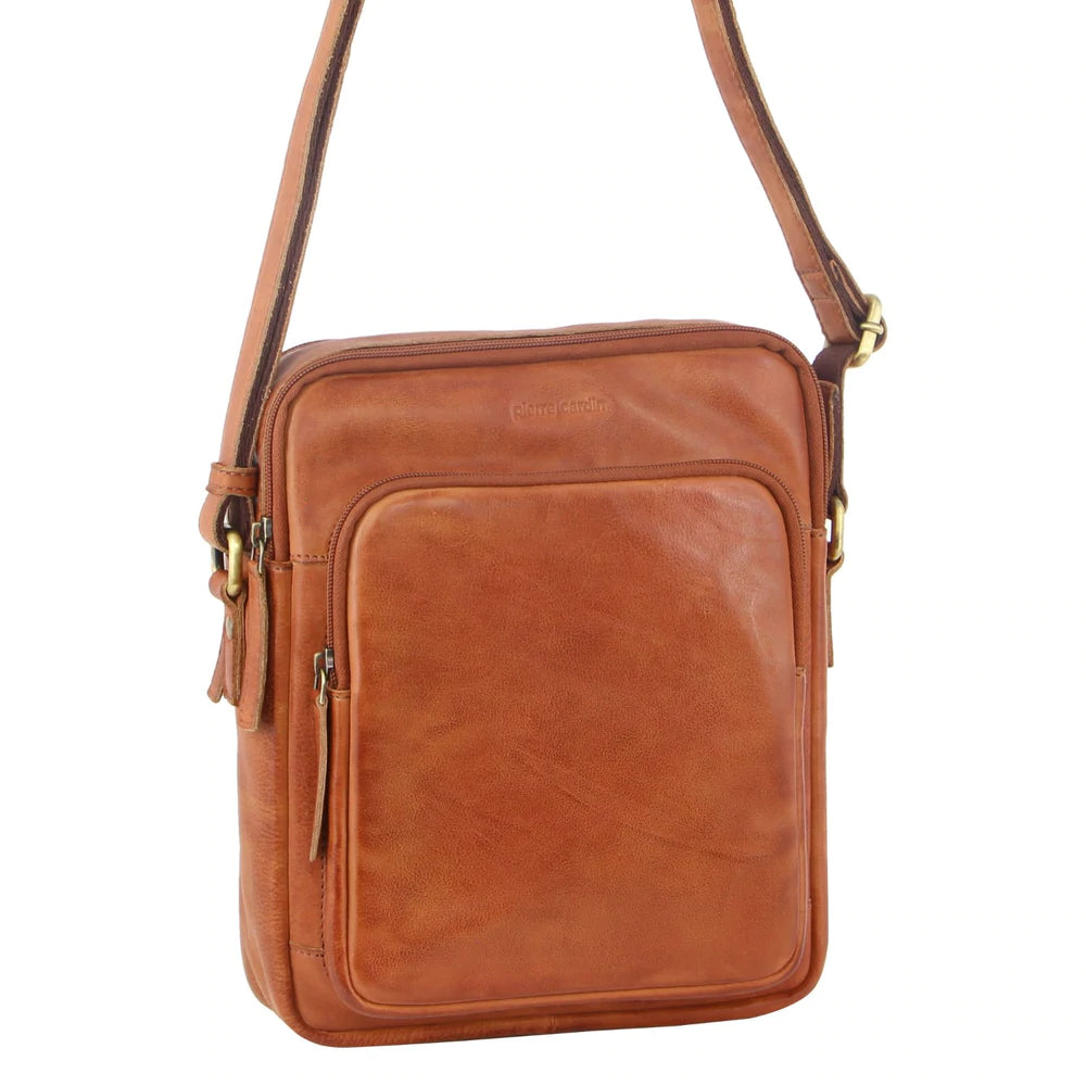 Pierre Cardin Rustic Leather Ipad Bag PC2804 — LuggageOnline.com.au