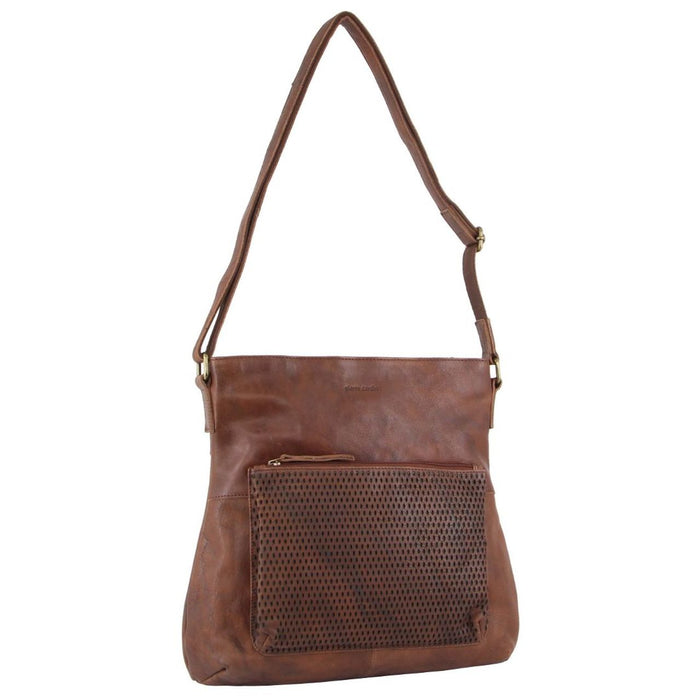 Pierre Cardin Italian Rustic Leather Hobo Handbag PC3113 ...