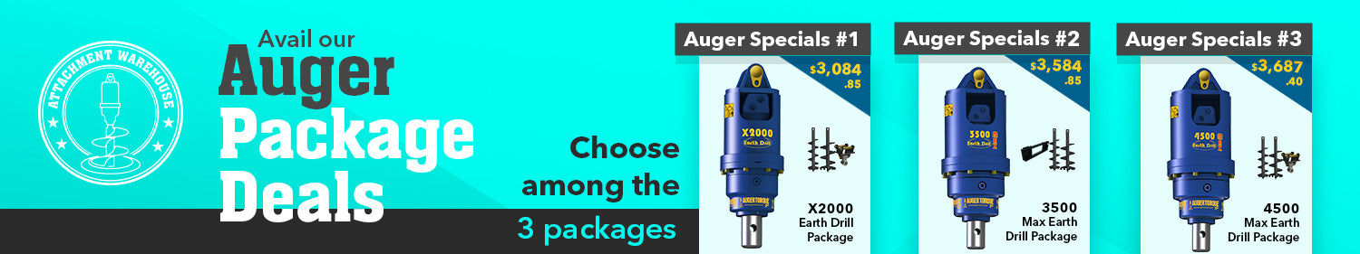 Attachment Warehouse - Auger and Auger Drive Package Deals - Promo