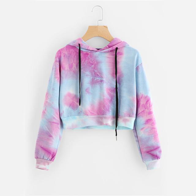 unicorn crop top hoodie