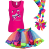 Roller Skate 11th Birthday Shirt - Outfit -  Rainbow Tutu Roller Skate Skirt - Bubblegum Divas Store