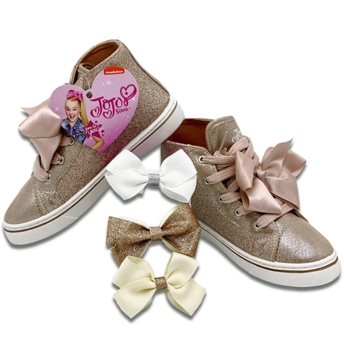 Jojo Siwa Shoes Girls High Top Glitter 