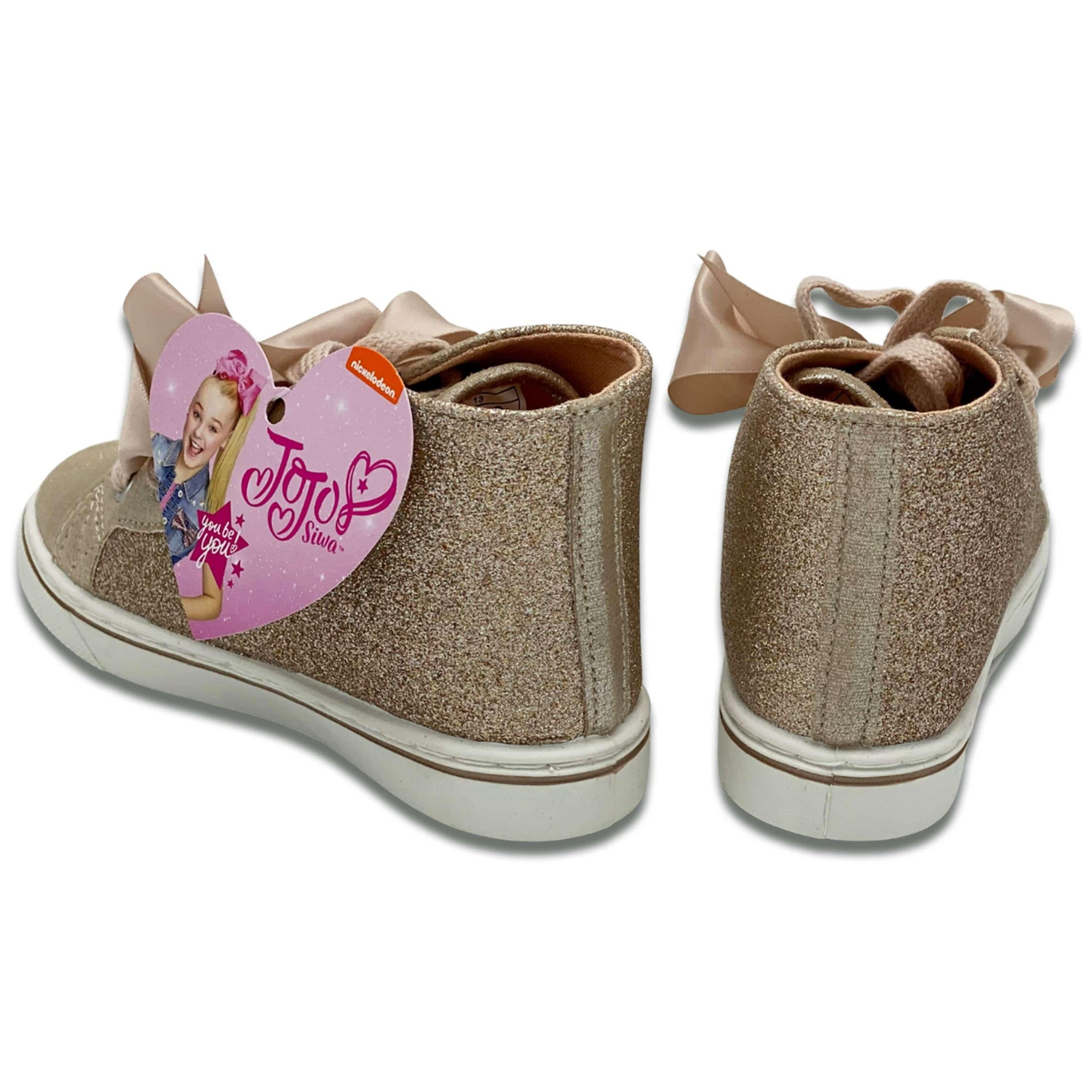 Jojo Siwa Girls Gold High Top Tennis 