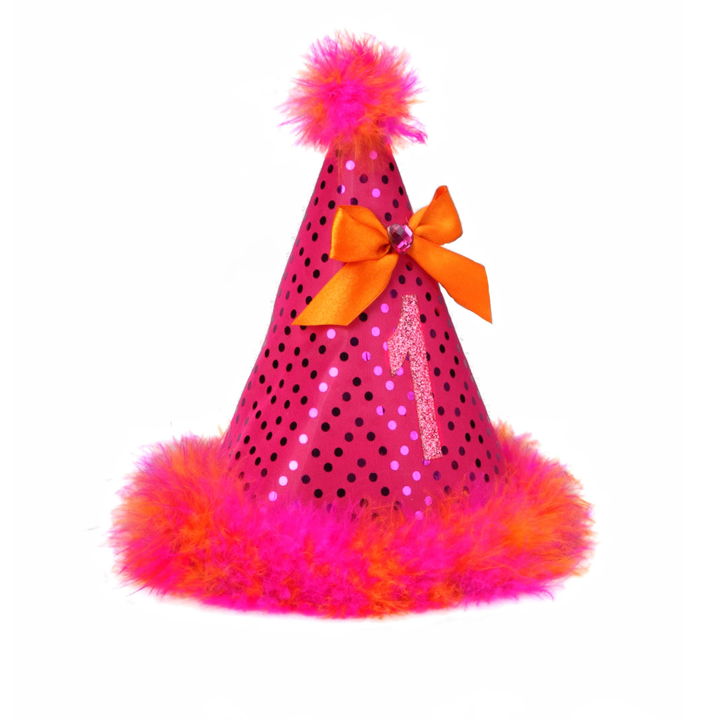 Party Hat Pink Orange Bubblegum Divas Bubblegum Divas