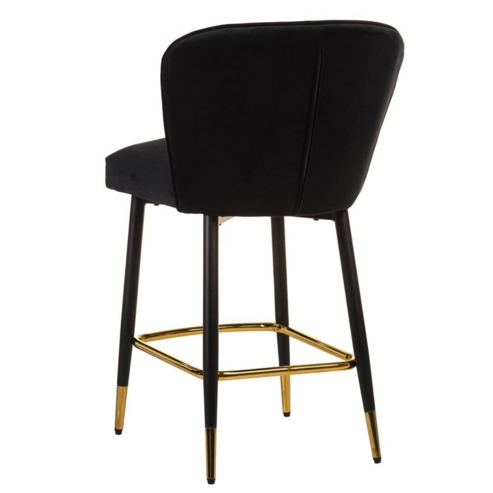 brass and black bar stools