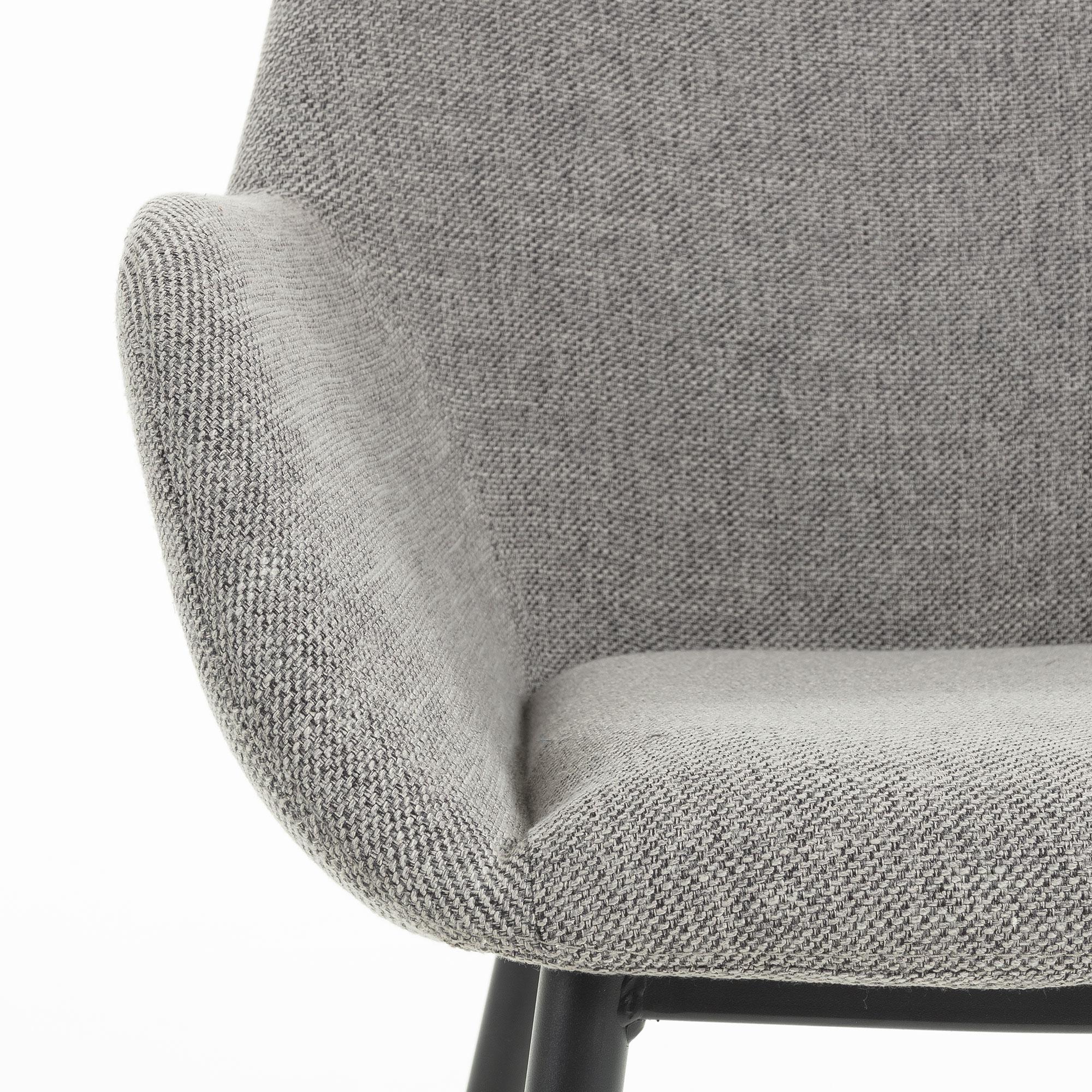 Markus Fabric Dining Chair in Light Grey - Marc & Main