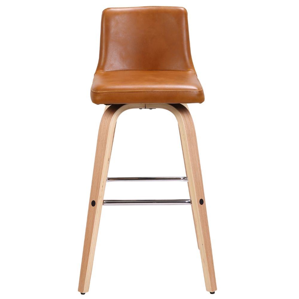 oak wood swivel bar stools