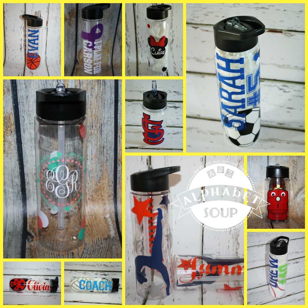 Sports Water Bottle Personalized, Sports Water Bottle, Volleyball, Dance,  Soccer, Cheer, Baseball, Team Water Bottles, Kids Christmas Gifts 