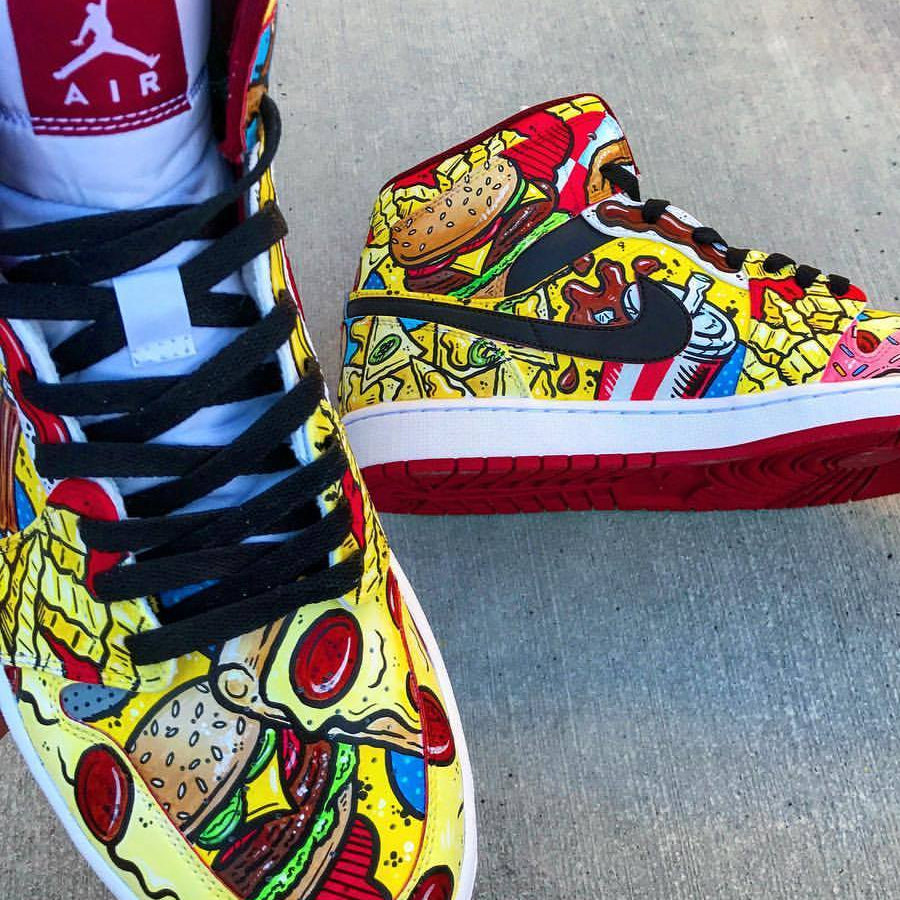 Fighter Planes SUPREME Nike AF1 shoes – chadcantcolor