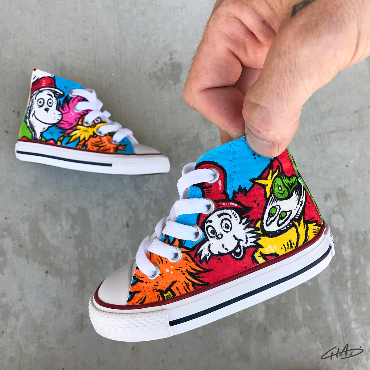 Dr. Custom Hand Painted Toddler Chucks – chadcantcolor