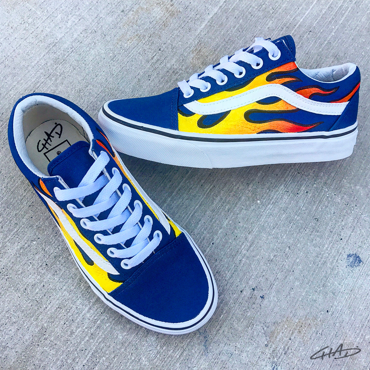 vans flame design