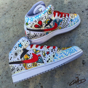 Custom Hand Painted Jordan retro 1's 