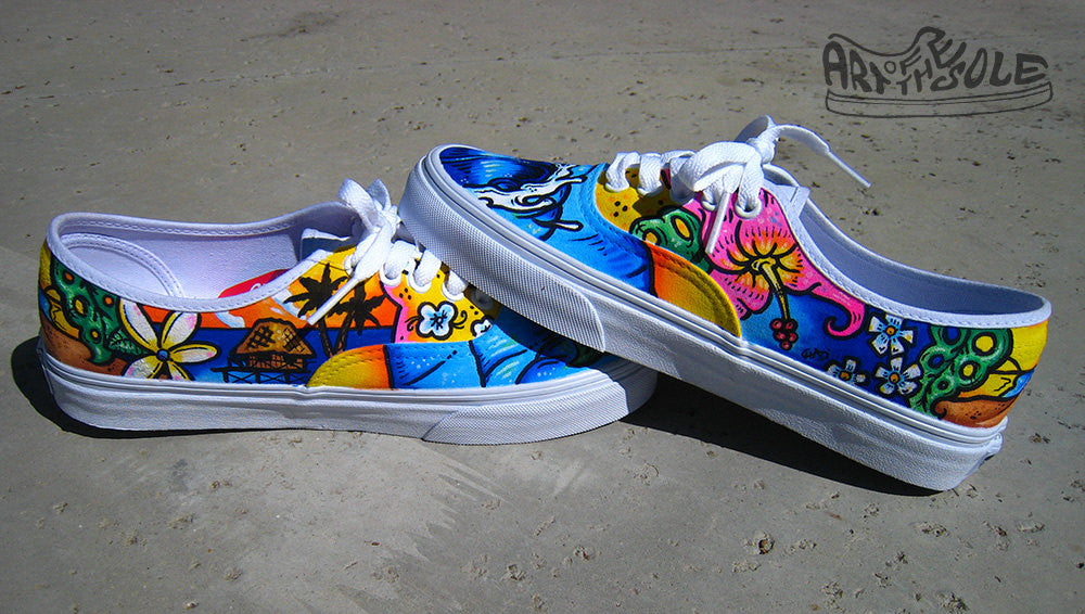 graffiti vans shoes