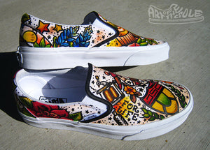 vans themed shoes