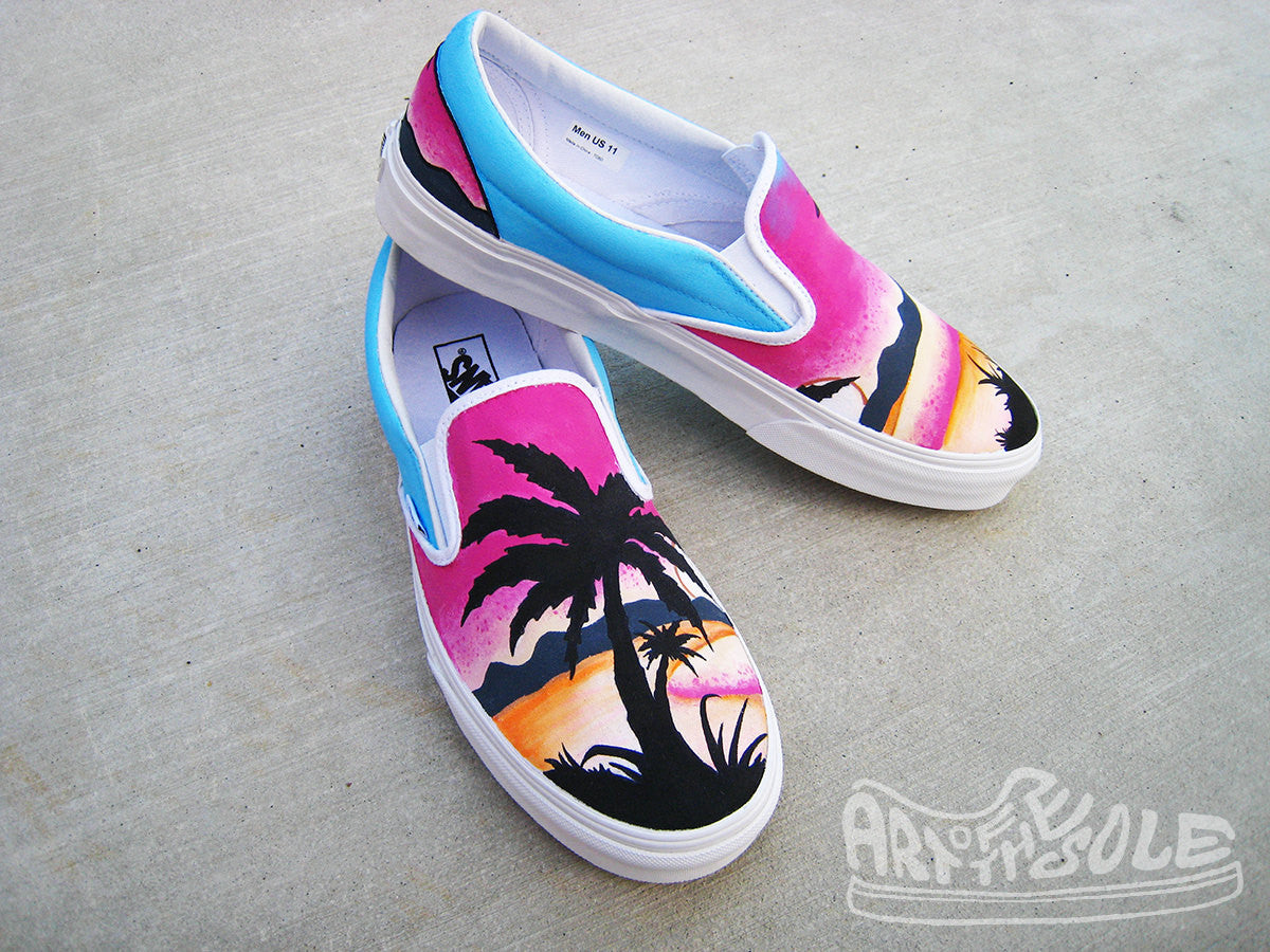 blande koncept forord Sunset Dreams - Custom Hand Painted Vans Shoes – chadcantcolor