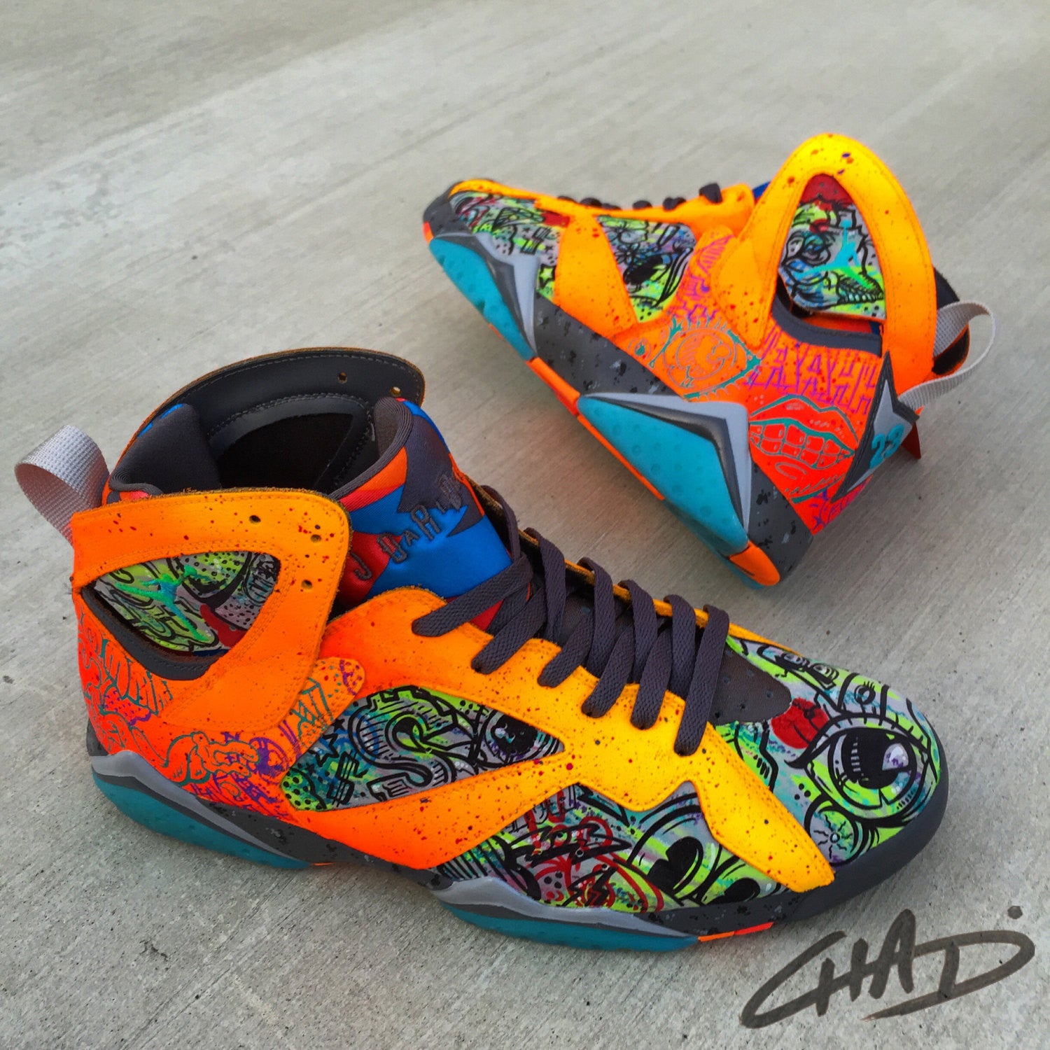 Battery Acid - Custom Painted NIKE 