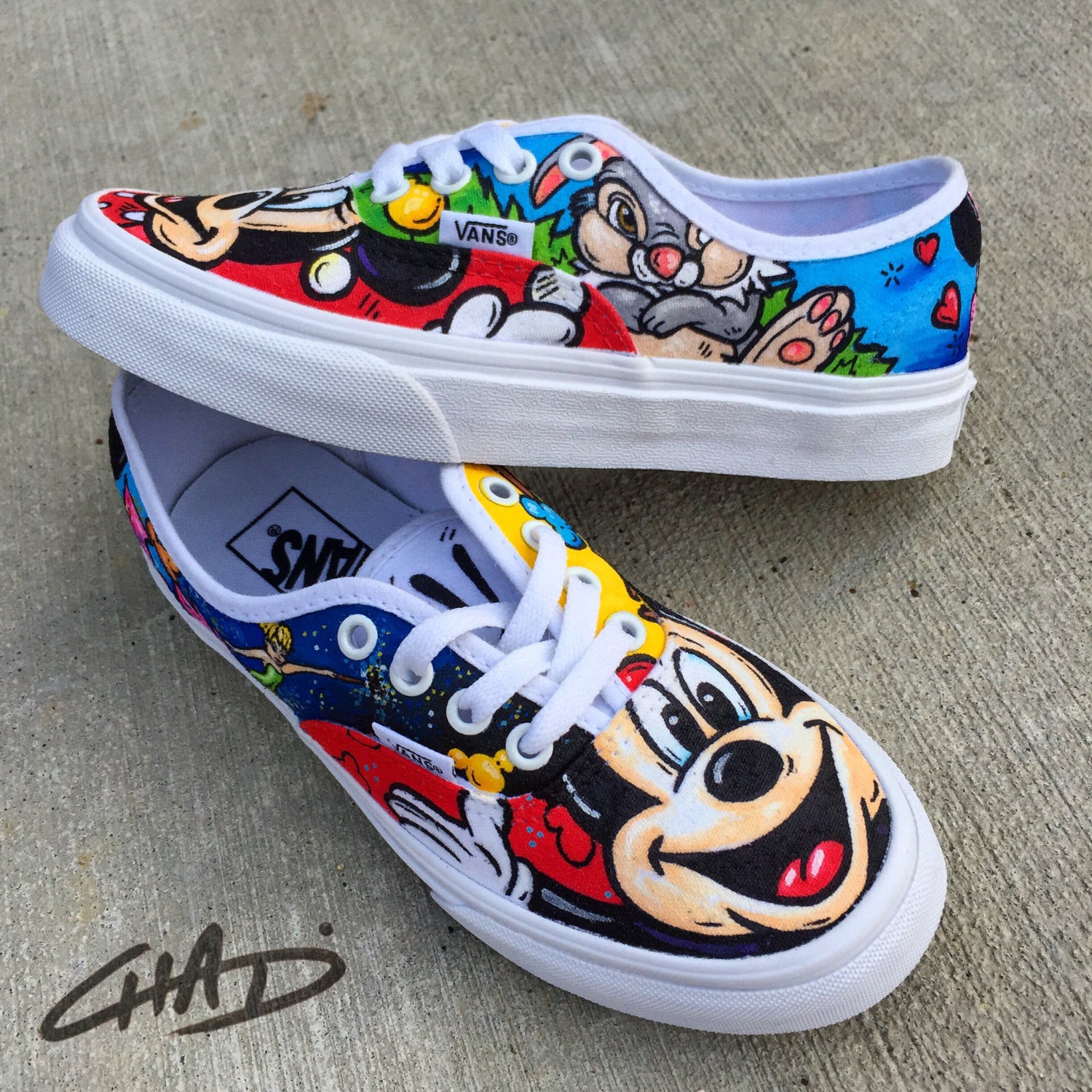 mickey mouse vans with hands